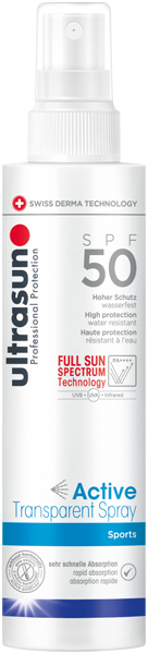 Ultrasun Active Transparent Spray SPF 50 | Parfümerie Godel