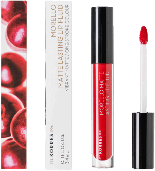 Korres Morello Matte Lasting Lip Fluid | Parfümerie Godel