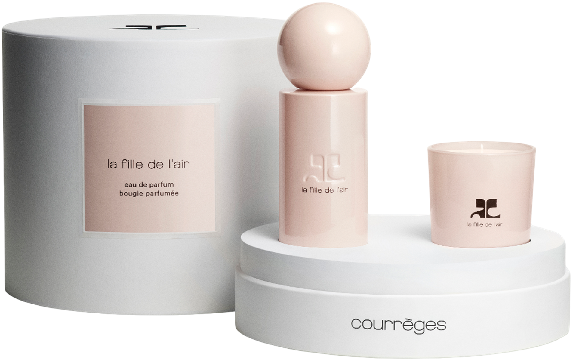 Courrèges La Fille De L'Air Set = E.d.P. Nat. Spray 100 ml + Duftkerze 75 g