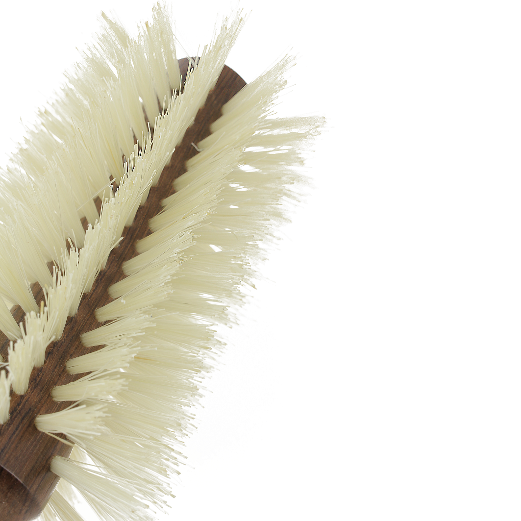 Christophe Robin Pre-Curved Blowdry Hairbrush 12 Rows 100% Natural Boar-Bristle & Wood