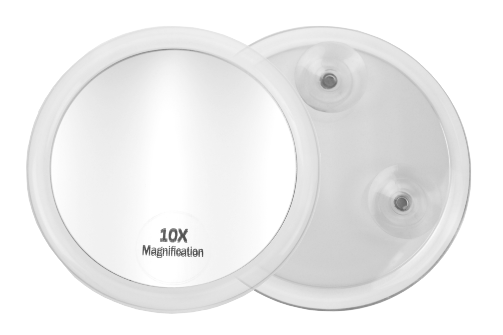 Fantasia Taschenspiegel mit 3 Saugnäpfen, 10-fach