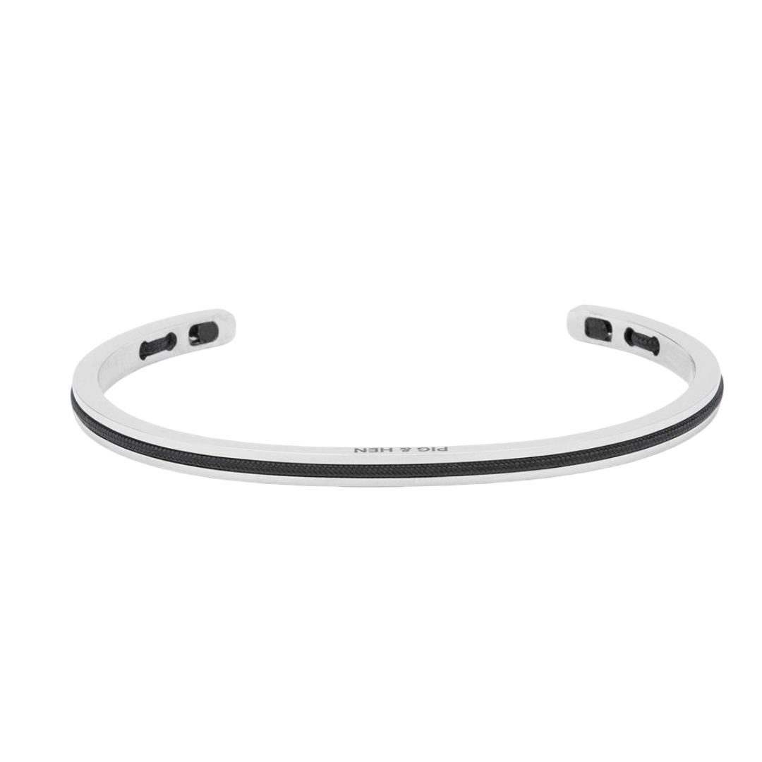 Pig & Hen Herren-Armband Navarch 4mm navy/silver