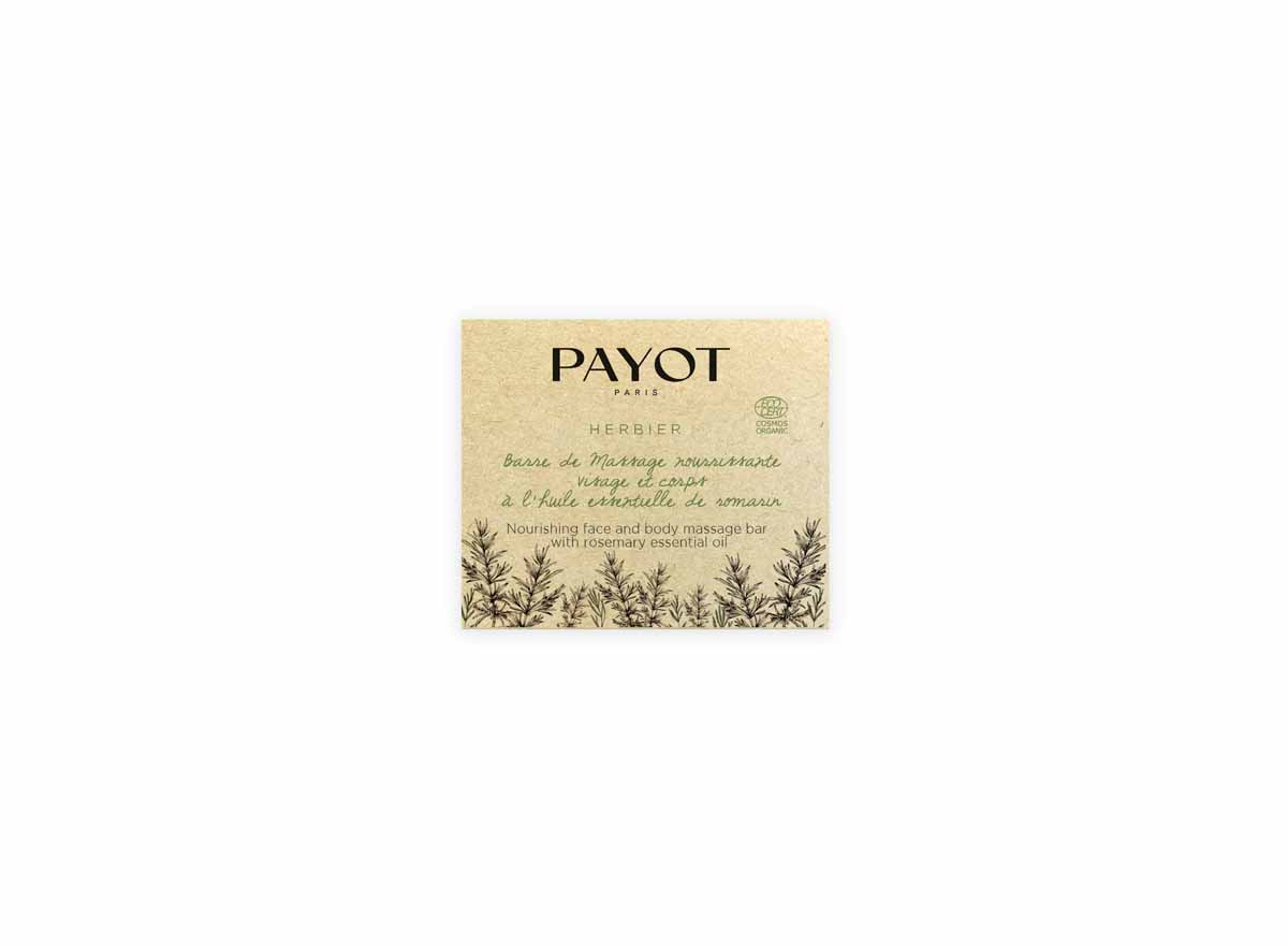 Payot Herbier Barre de Massage nourrissante visage et corps à l'huile essentielle de romarin