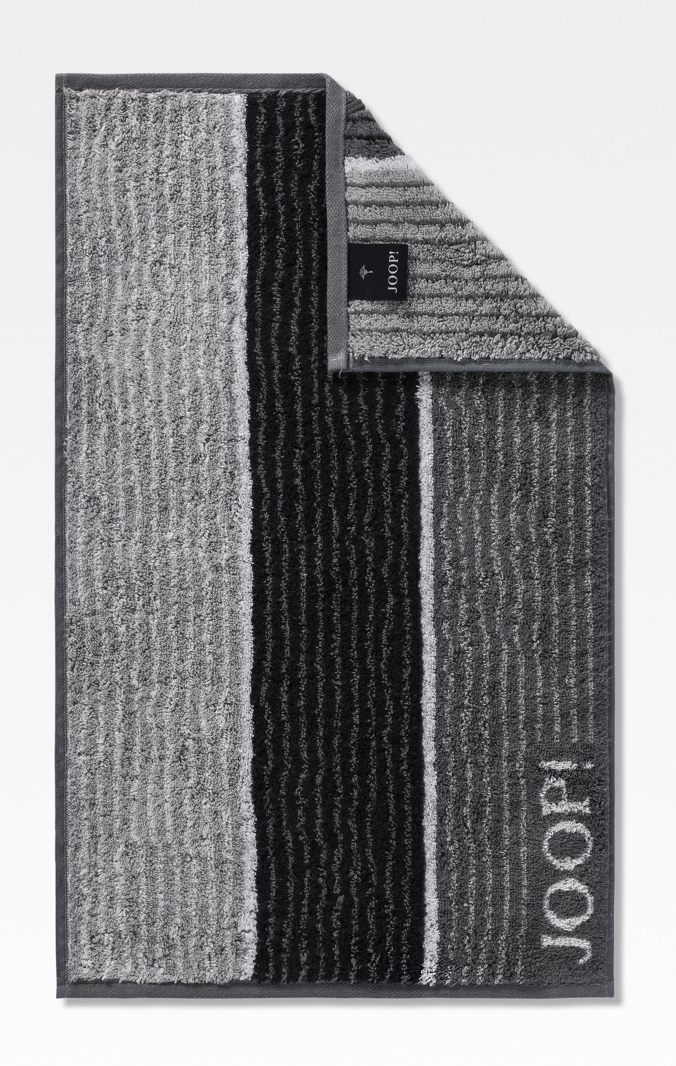 Joop! Signature Lines Gästetuch 30x50 schwarz