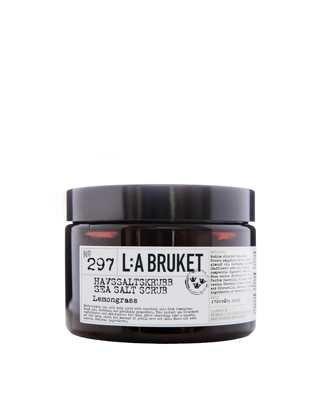 L:A Bruket 297 Sea Salt Scrub Lemongrass L:A Bruket 297 Sea Salt Scrub Lemongrass