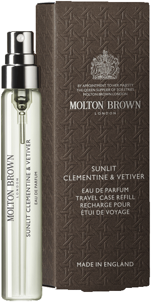 Molton Brown Sunlit Clementine & Vetiver E.d.P. Nat. Spray Travel Case Refill Molton Brown Sunlit Clementine & Vetiver E.d.P. Nat. Spray Travel Case Refill
