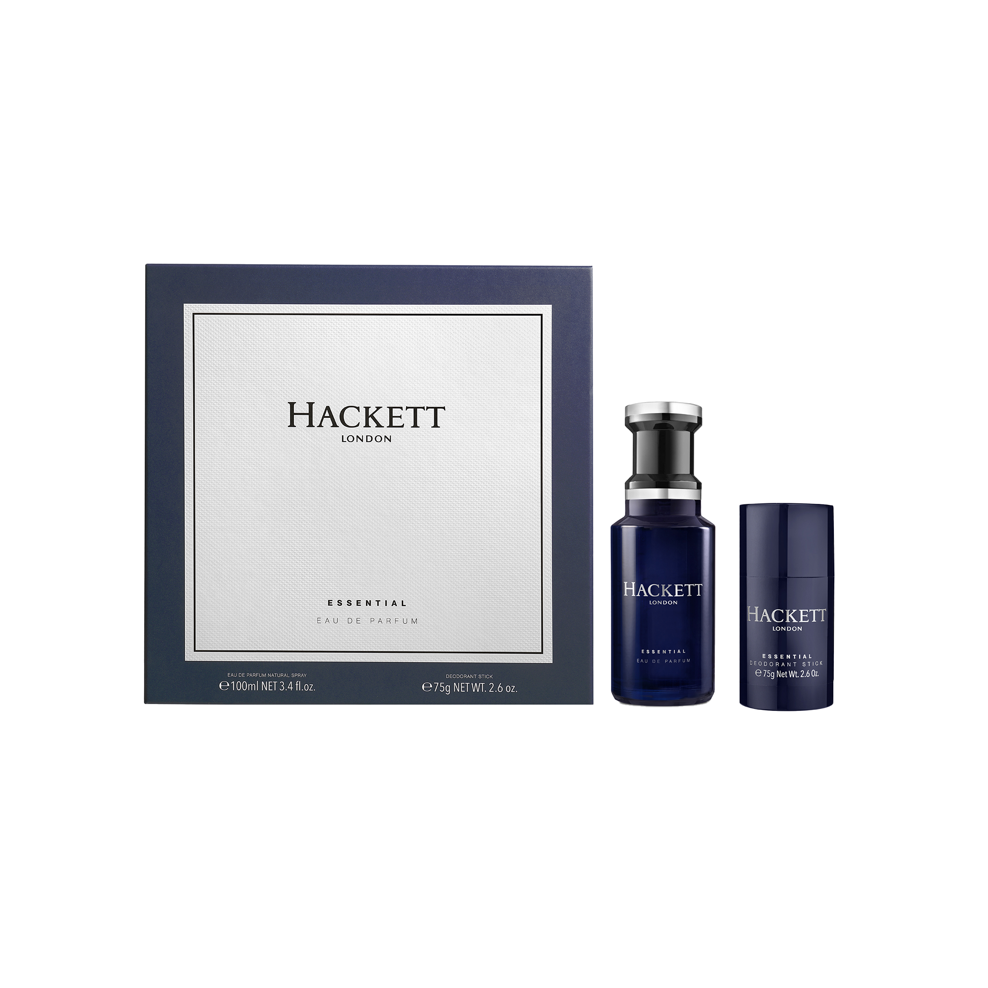 Hackett Essential Gift Set = E.d.P. Nat. Spray 100 ml + Deo Stick