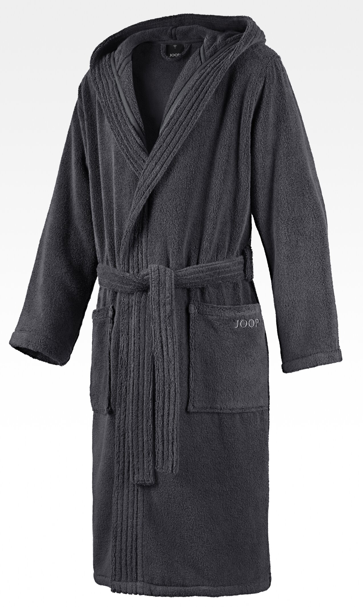 JOOP_BBM_Bademantel-Herren-Kapuze_4056735029935 Joop! Bademantel Herren uni Anthrazit