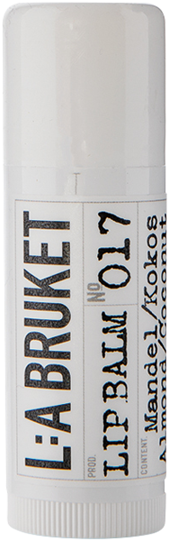 L:A Bruket 017 Lip Balm Almond/Coconut Cosmos Natural Certified