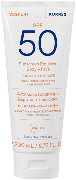 Korres Yoghurt Sonnenschutz-Emulsion für Körper & Gesicht SPF 50