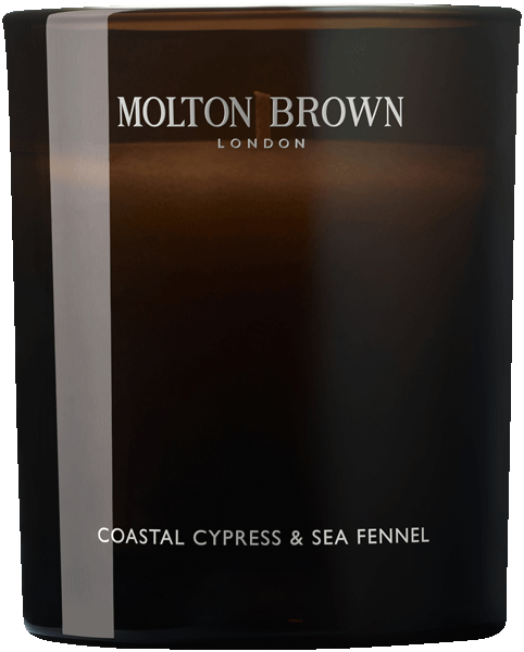 Molton Brown Coastal Cypress & Sea Fennel Single Wick Candle Molton Brown Coastal Cypress & Sea Fennel Single Wick Candle