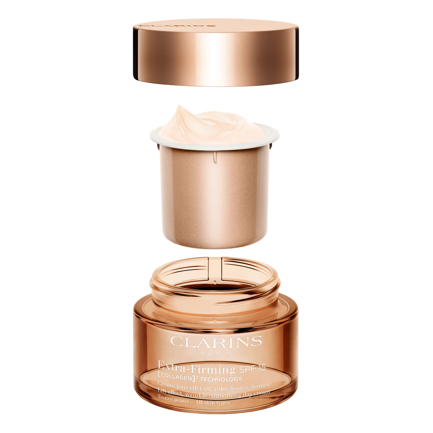 Clarins Extra-Firming Jour [Collagen]³ Technology Crème SPF 15 Refillable