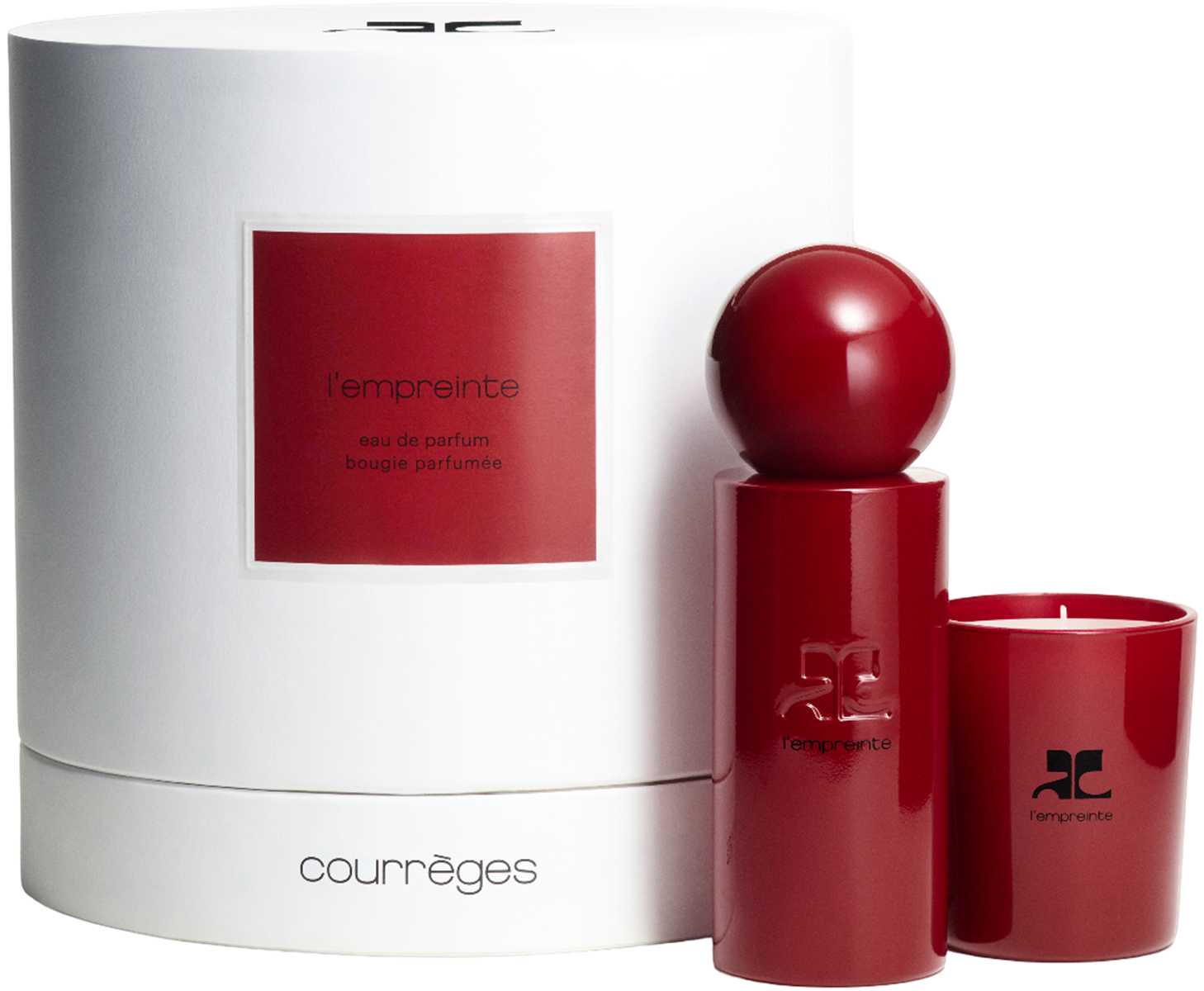 Courrèges L'Empreinte Set = E.d.P. Nat. Spray 100 ml + Duftkerze 75 g