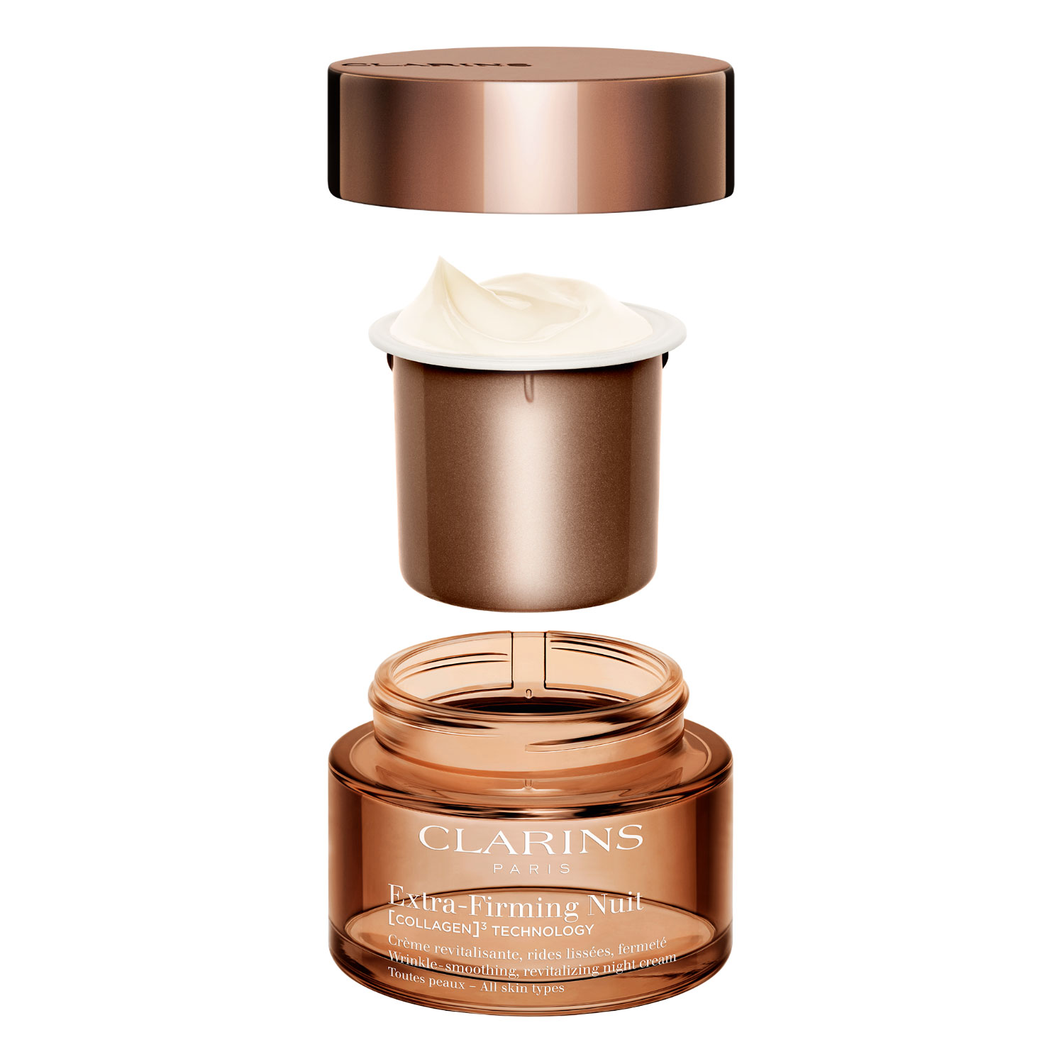 Clarins Extra-Firming Nuit [Collagen]³ Technology Crème TP Refillable