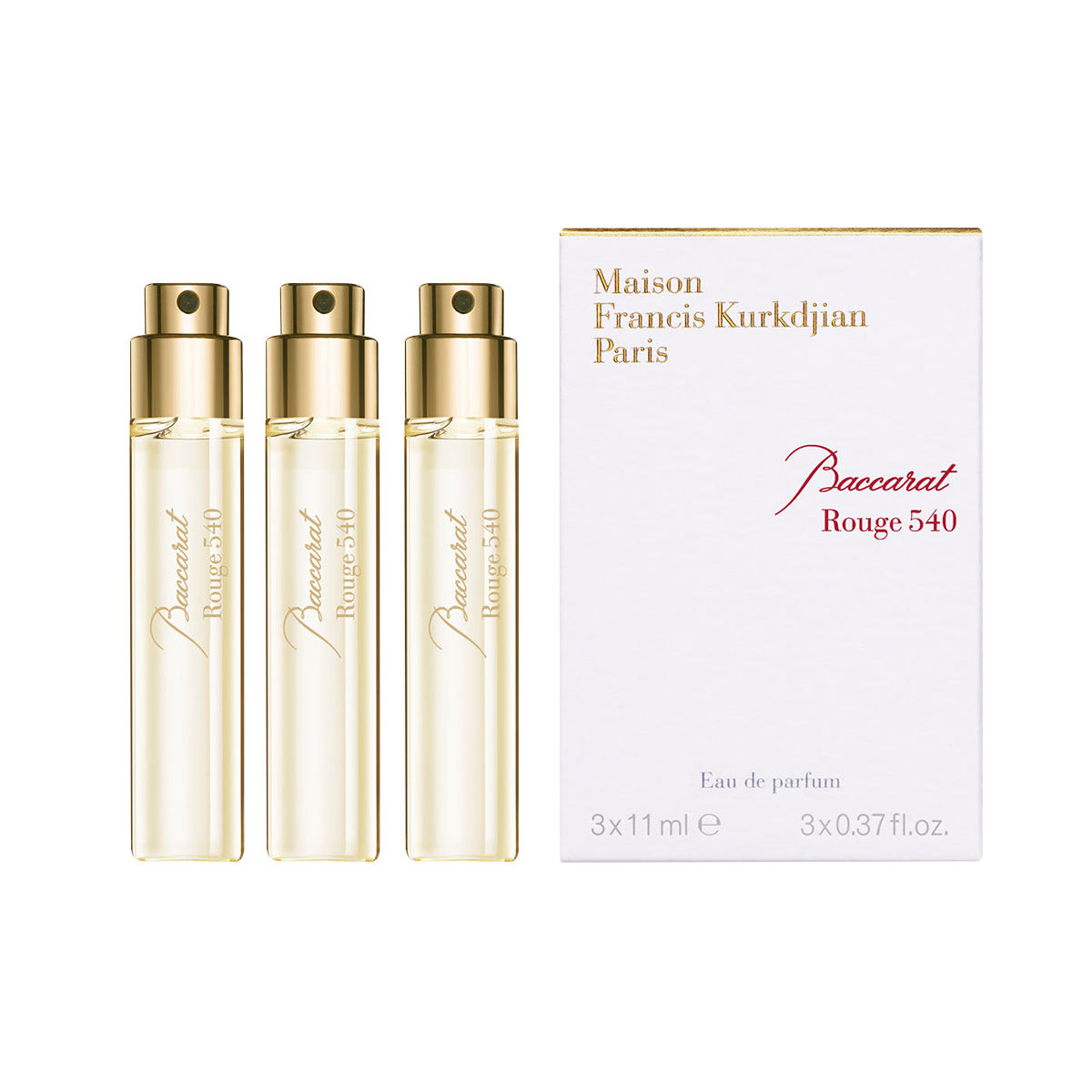 3700559603703-MAIN Maison Francis Kurkdjian Baccarat Rouge 540  Eau de Parfum Refills