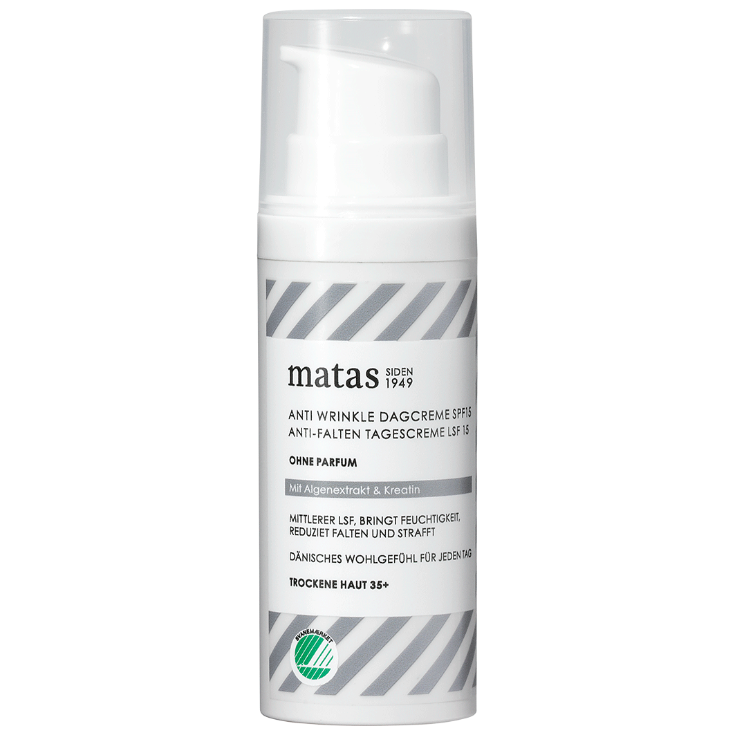 Matas Beauty Striberne Anti-Falten Tagescreme LSF 15