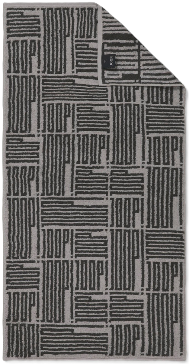 Joop! Handtuch 50x100 Bars Allover Platin