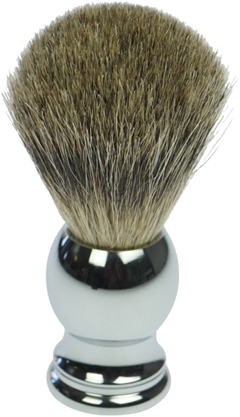 Fantasia Rasierpinsel Rein Dachs, Griff Metall Chromfarben