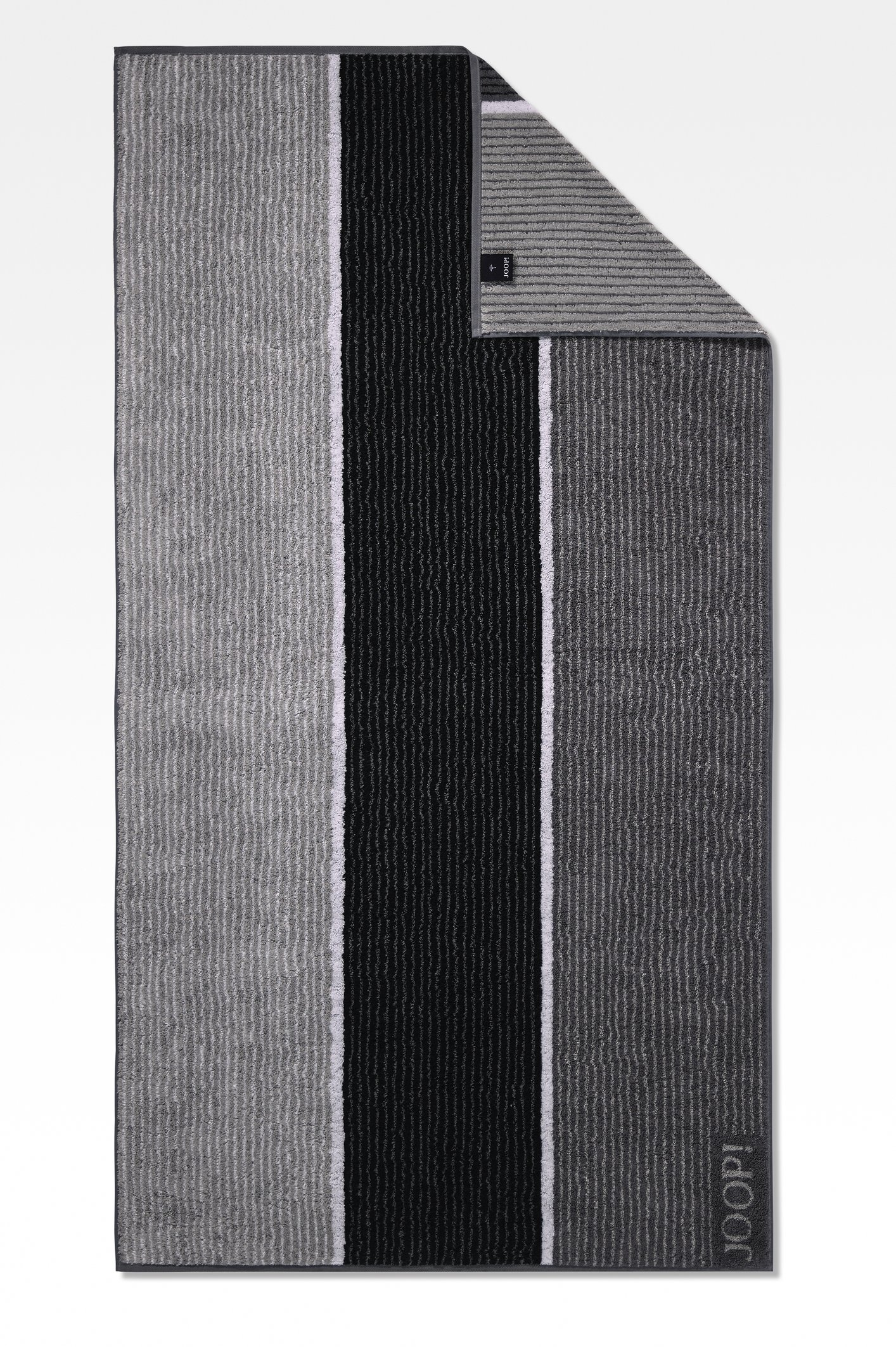 JOOP_BFR_SIGNATURE-LINES-Duschtuch_4056735053695 Joop! Signature Lines Duschtuch 80x150 schwarz