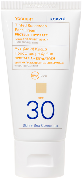 Korres Yoghurt Getönte Sonnencreme für das Gesicht SPF30