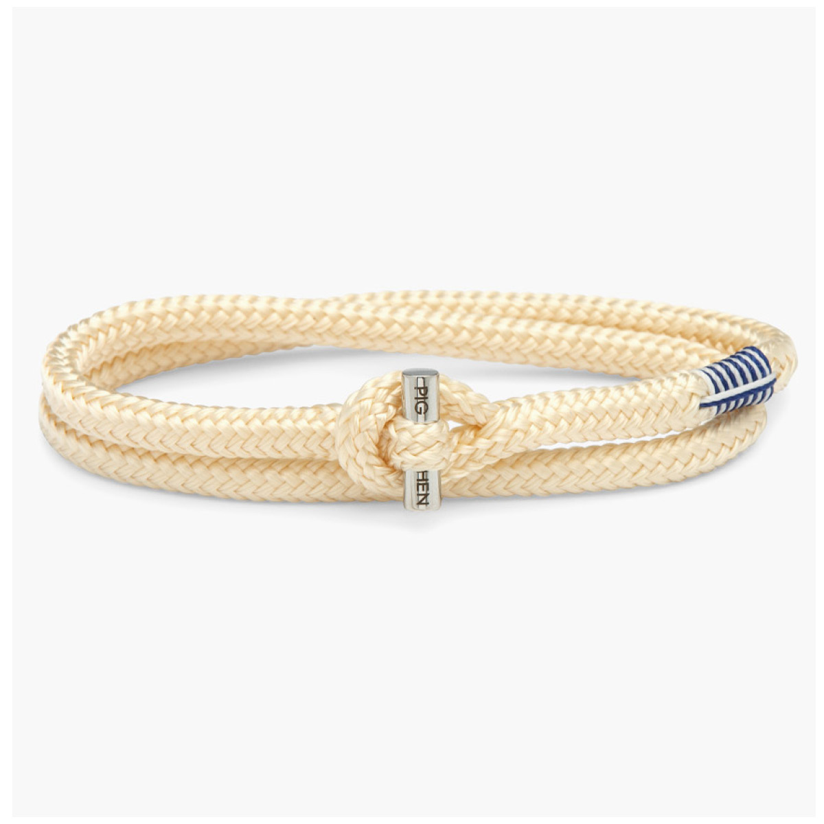Pig & Hen Herren-Armband Tiny Ted ivory/silver