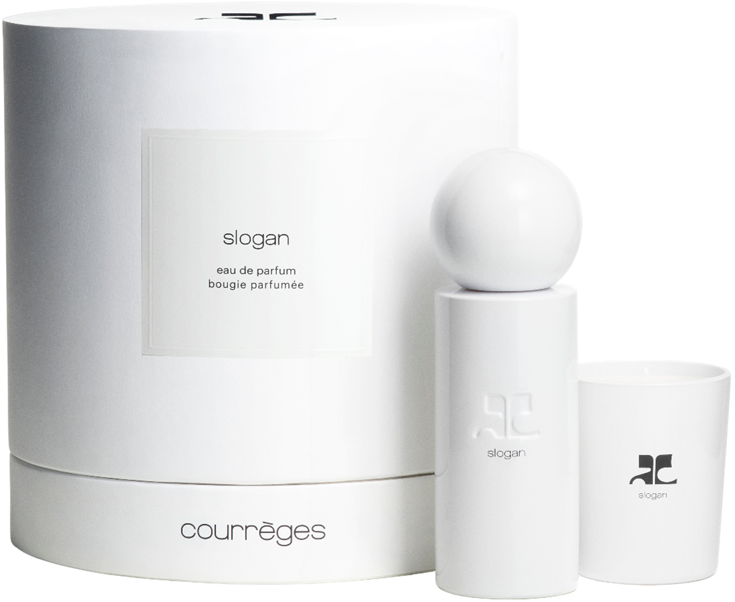 Courrèges Slogan Set = E.d.P. Nat. Spray 100 ml + Duftkerze 75 g