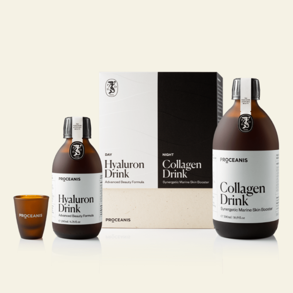 Proceanis Day & Night Hyaluron Drink 200 ml & Collagen Drink 500 ml