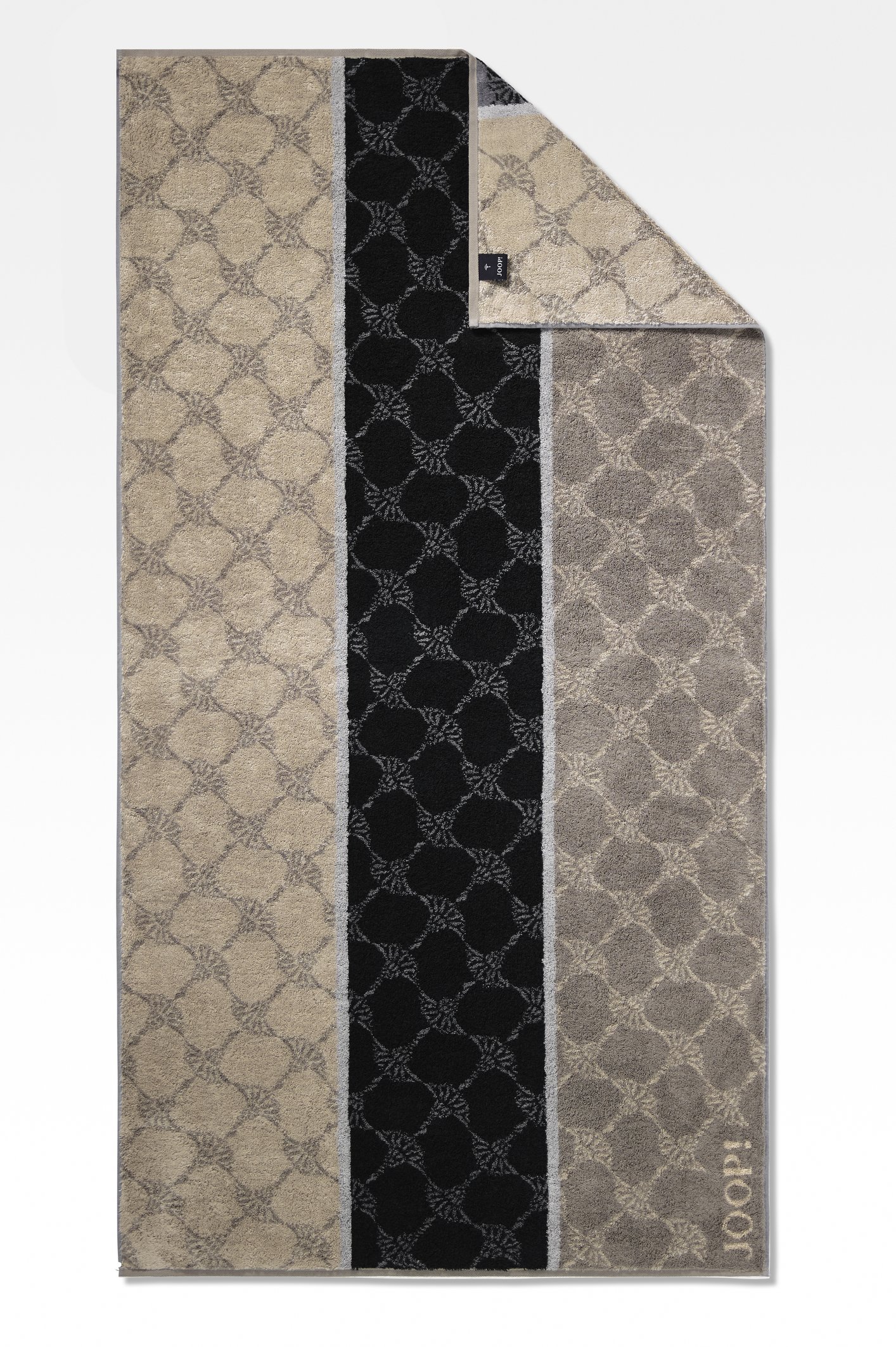 JOOP_BFR_SIGNATURE-CORNFLOWERSTRIPES-Duschtuch_4056735053404 Joop! Signature Cornflower Stripes Duschtuch 80x150 Graphit