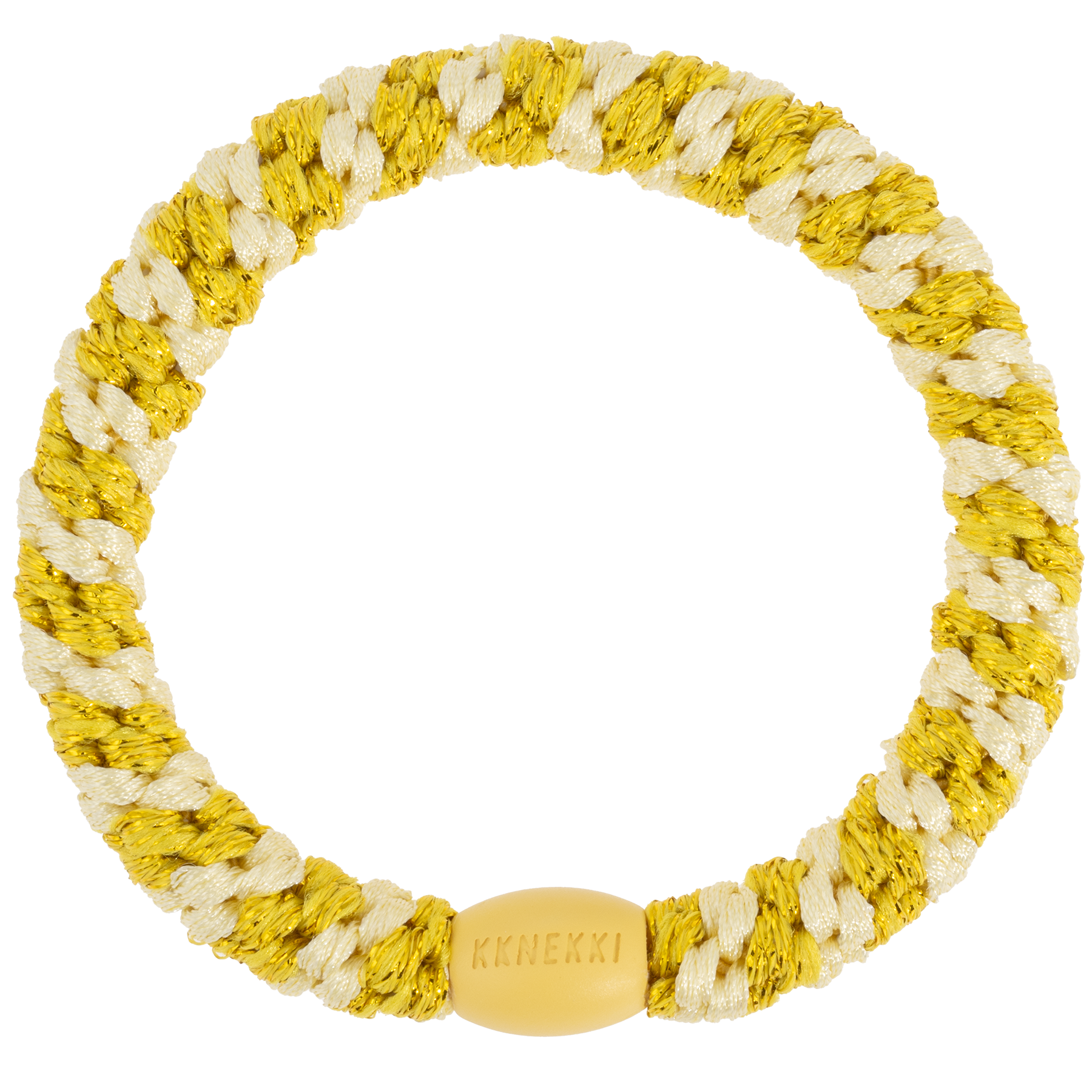 Kknekki Light yellow sun glitter stripe