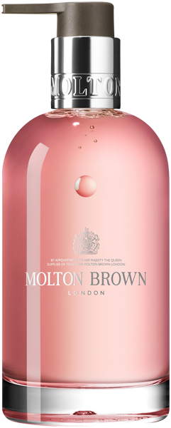 Molton Brown Delicious Rhubarb & Rose Fine Liquid Hand Wash Glass Bottle