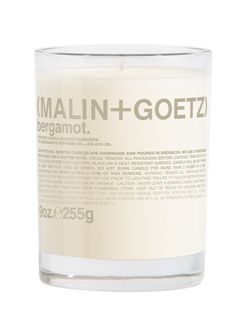 Malin+Goetz Bergamot Candle