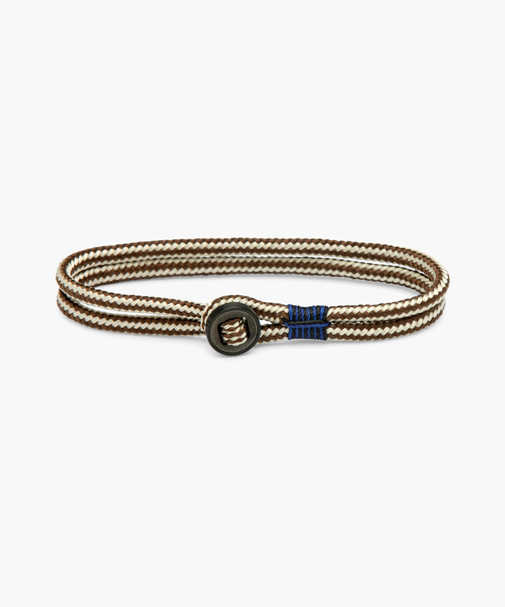 Pig & Hen Herren-Armband Don Dino ivory/brown/black