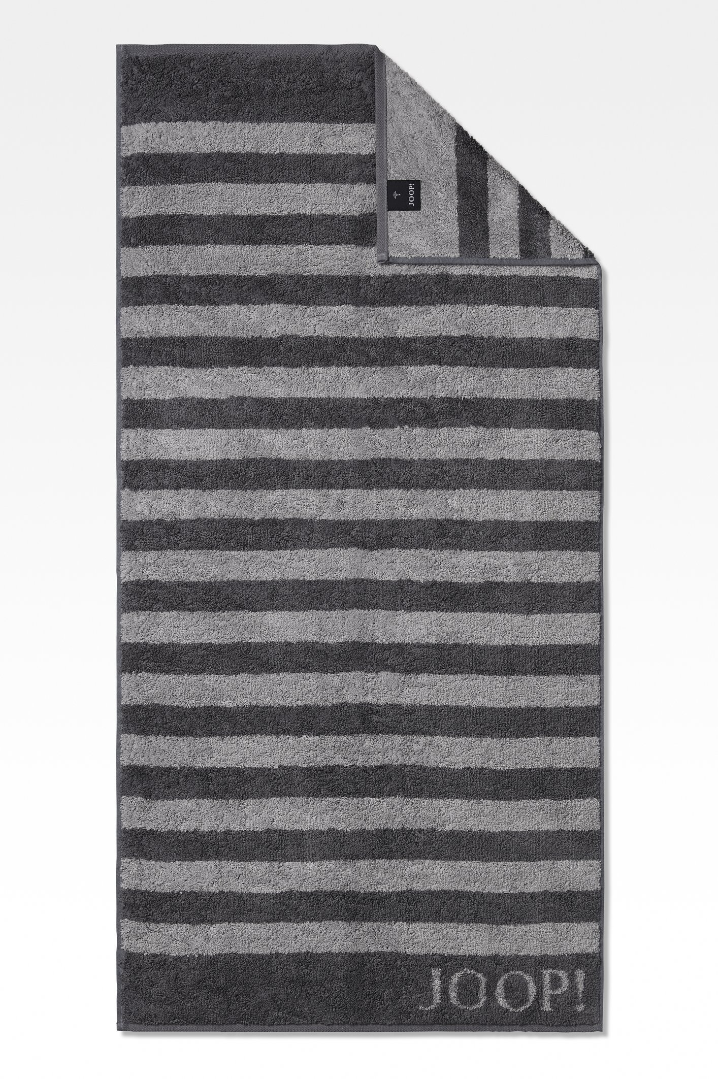 Joop! Handtuch 50x100 gestreift anthrazit