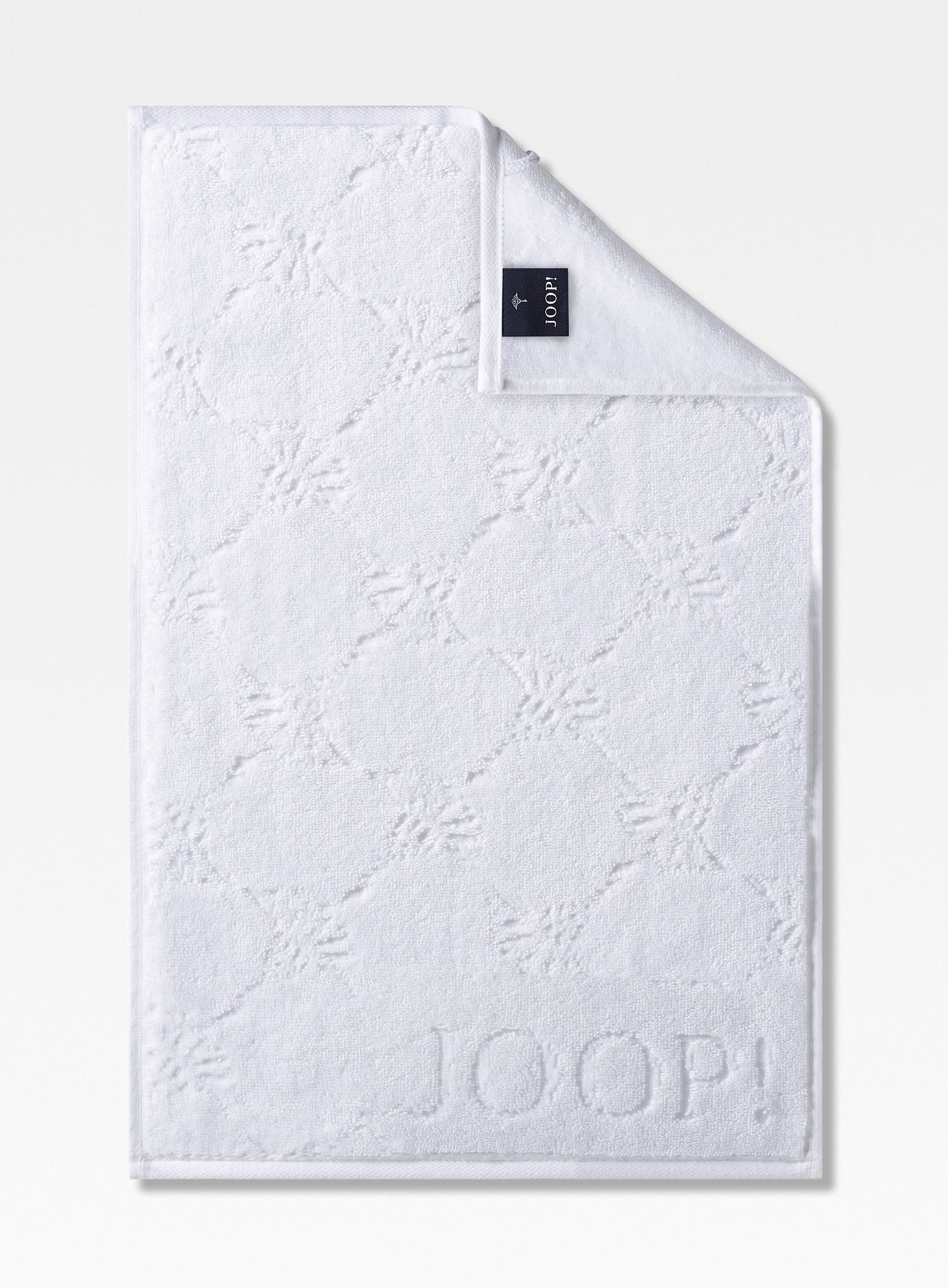 Joop! Gästetuch 30x50 Uni-Cornflower weiß