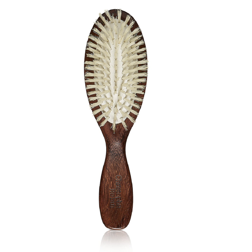 Christophe Robin Travel Hairbrush 100% Natural Boar-Bristle & Wood