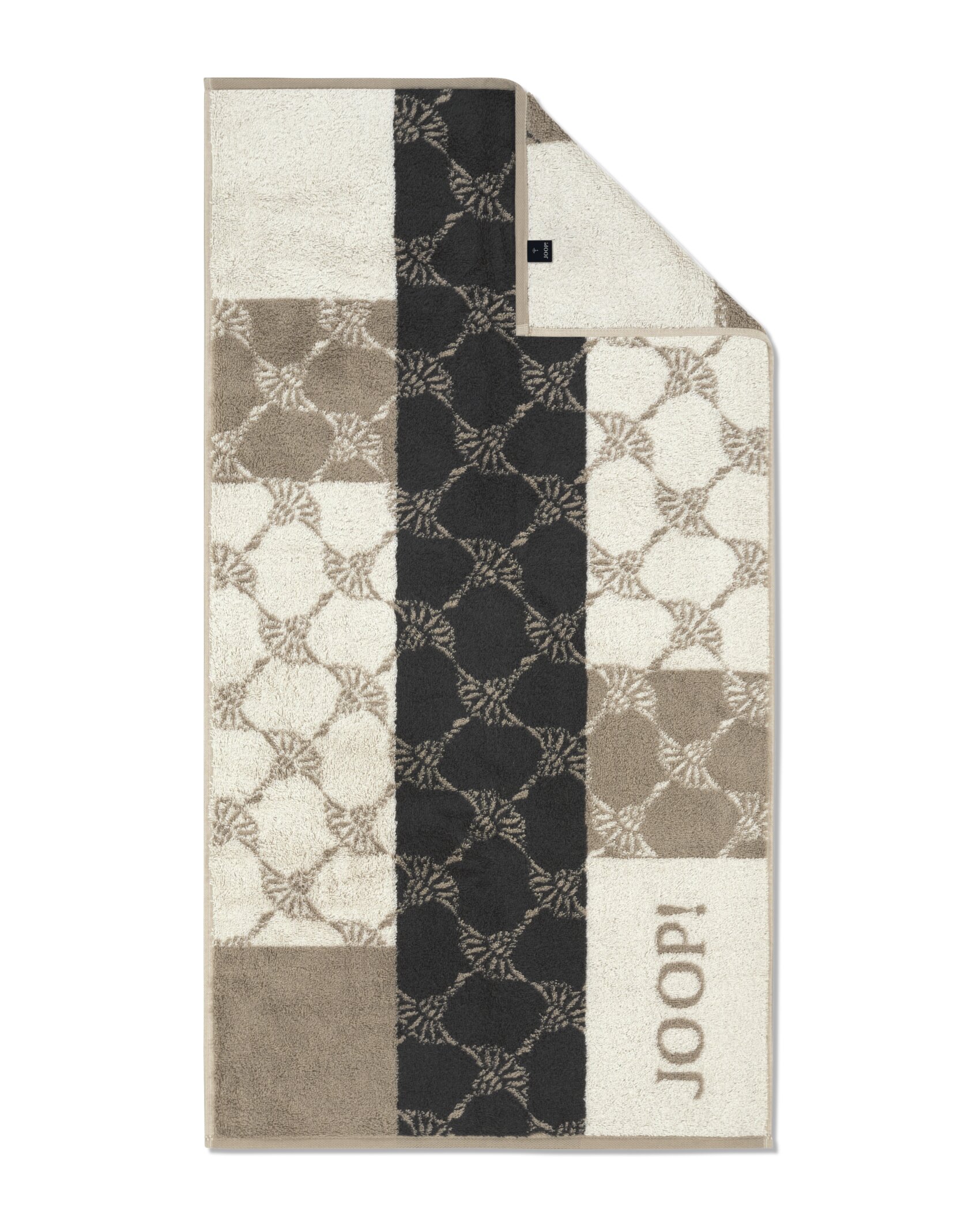 Joop! Duschtuch 80x150 Sauna Capsule Squares Natur