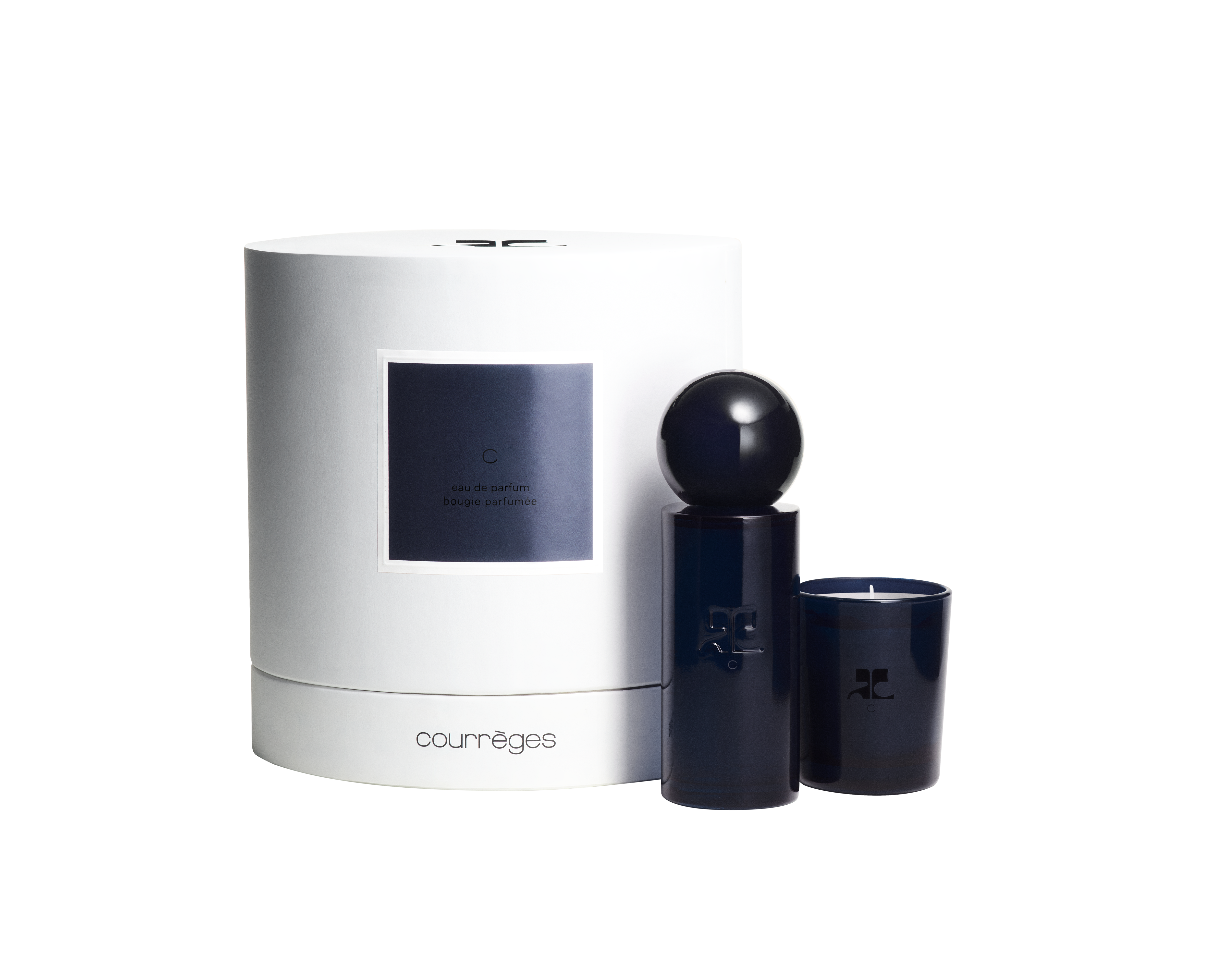 Courrèges C Set = E.d.P. Nat. Spray 100 ml + Duftkerze 75 g