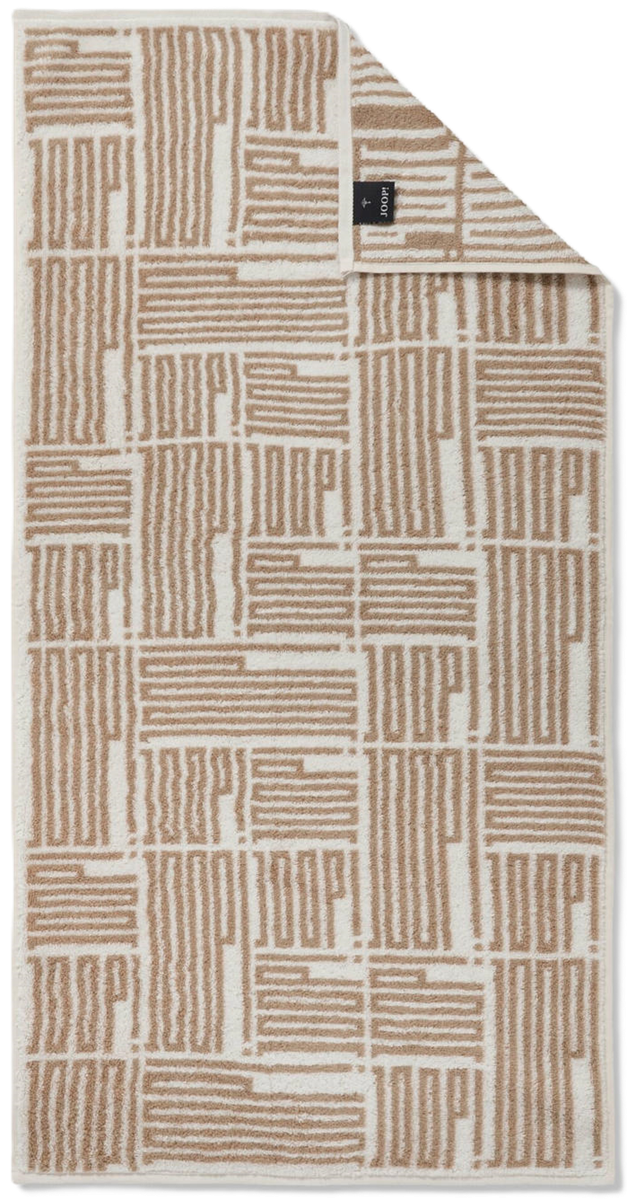Joop! Handtuch 50x100 Bars Allover Creme