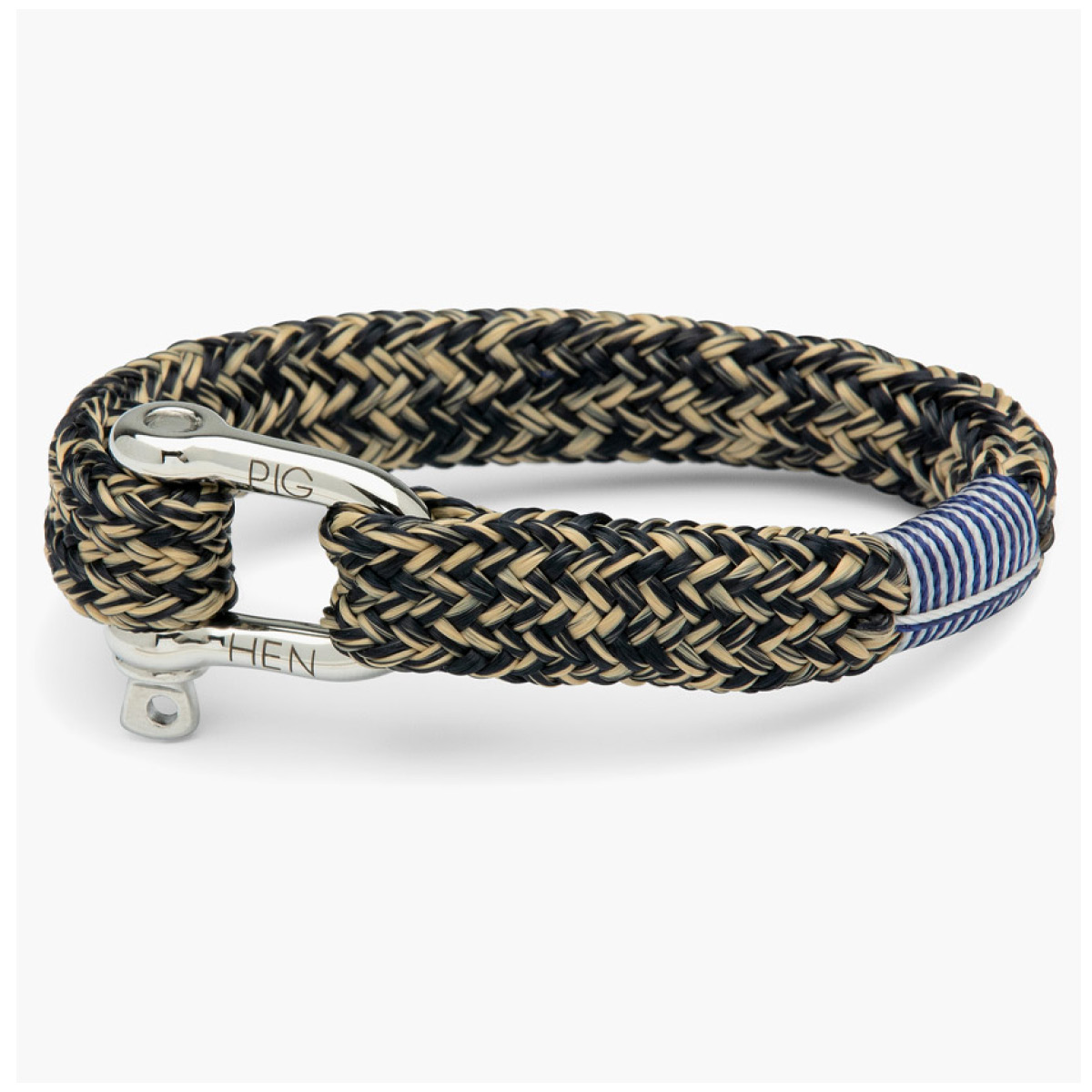 Pig & Hen Herren-Armband Gorgeous George Navy Silver