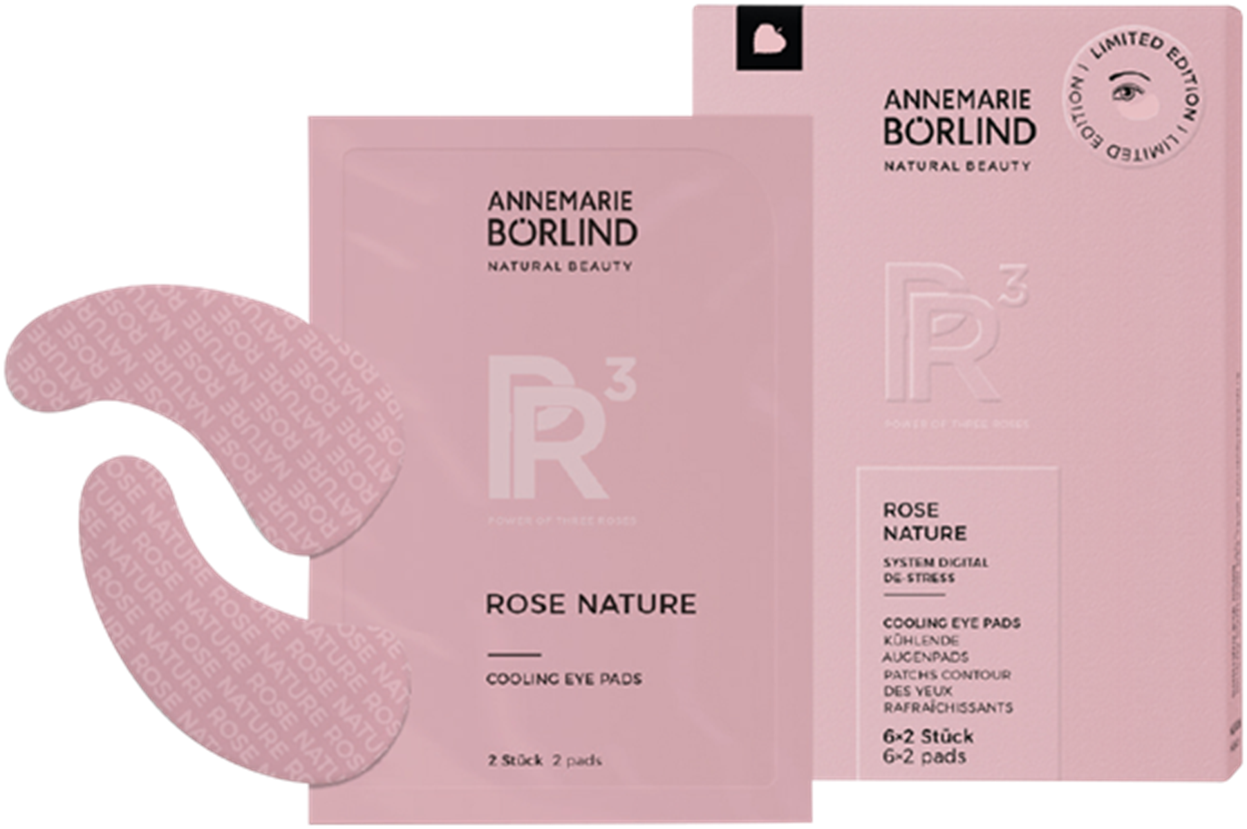 ANNEMARIE BÖRLIND ROSE NATURE Kühlende Augenpads | Parfümerie Godel