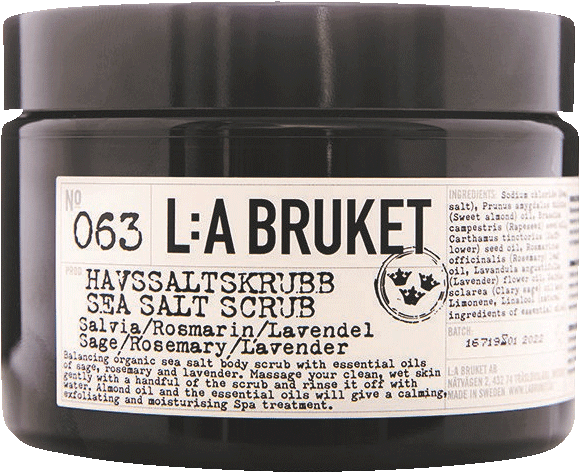 L:A Bruket 063 Salt Scrub Sage / Rosemary / Lavender L:A Bruket 063 Salt Scrub Sage / Rosemary / Lavender