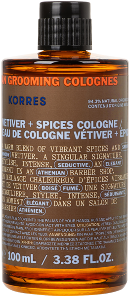 Korres Athenian Grooming Eau de Cologne Vetiver für Ihn