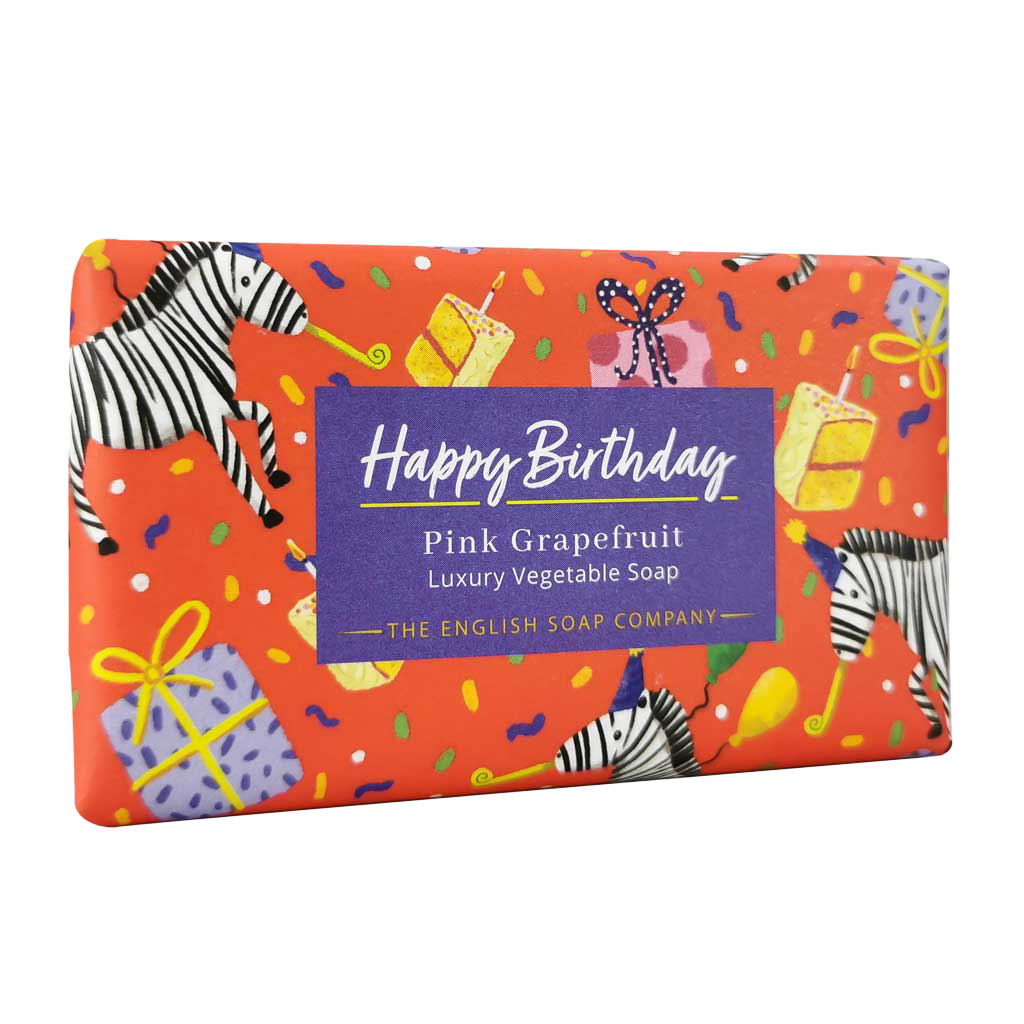 The English Soap Company Handseife Happy Birthday Pink Grapefruit