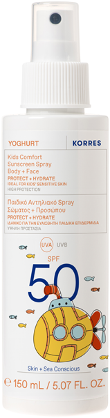 Korres Yoghurt Sonnenschutzspray für Kinder für Körper & Gesicht SPF50 Korres Yoghurt Sonnenschutzspray für Kinder für Körper & Gesicht SPF50