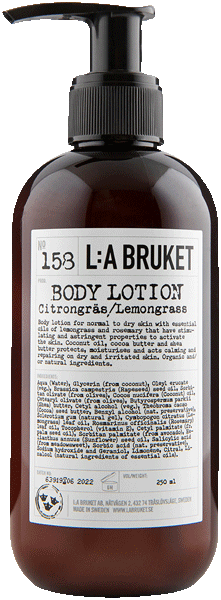 L:A Bruket 158 Body Lotion Lemongrass L:A Bruket 158 Body Lotion Lemongrass