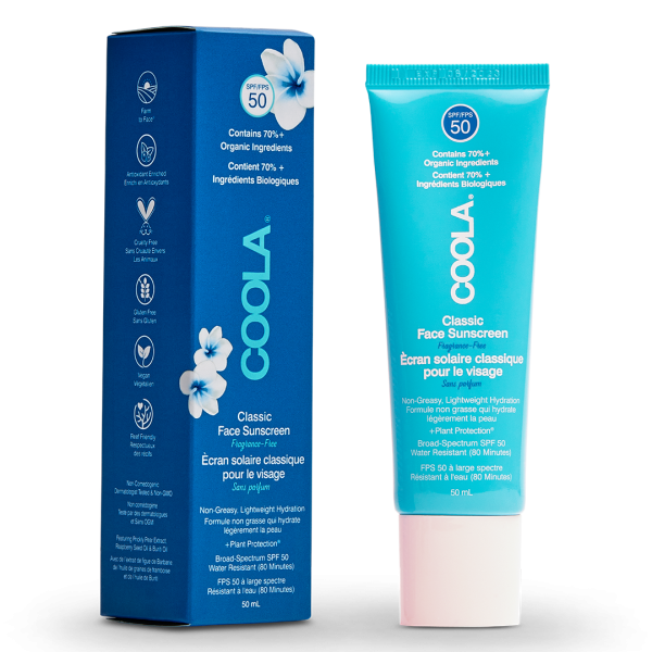 Coola Classic Face Lotion Fragrance-Free SPF 50