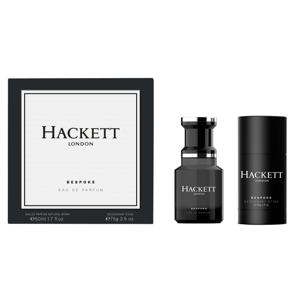 Hackett Bespoke Gift Set = E.d.P. Nat. Spray 50 ml + Deo Stick