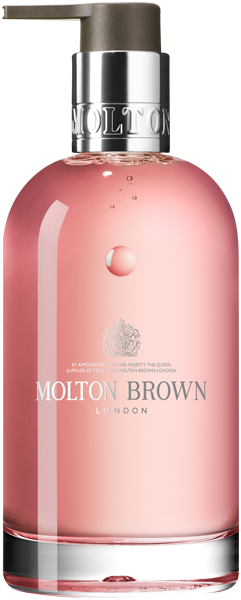Molton Brown Delicious Rhubarb & Rose Fine Liquid Hand Wash Glass Bottle