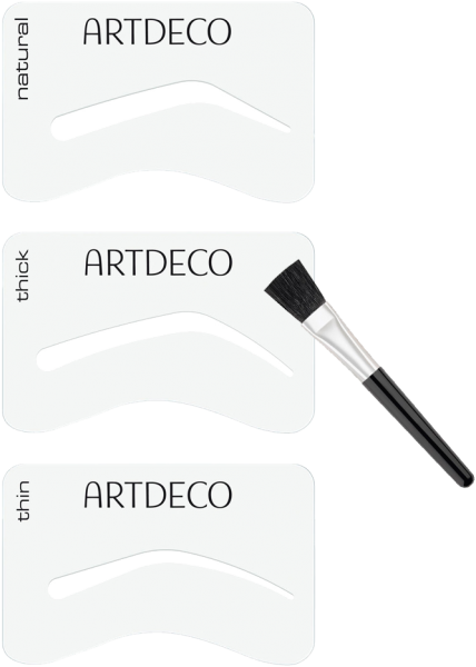 Artdeco Augenbrauen-Schablonen mit Pinsel